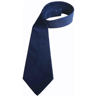 Pre-owned Dior Silk Tie In Black