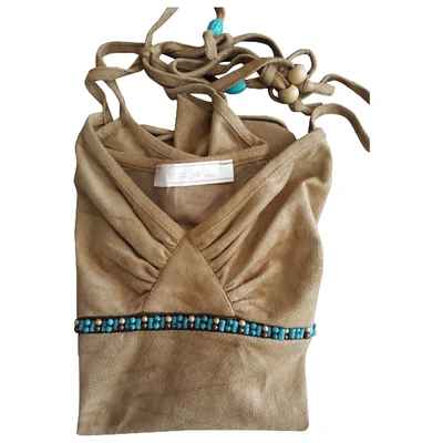 Pre-owned Maje Camisole In Brown