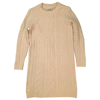 Pre-owned Lacoste Beige Wool Dress