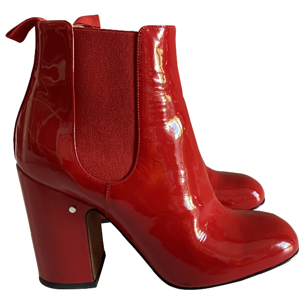 red patent leather boots forever 21
