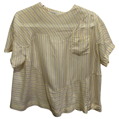 Pre-owned Sacai Luck Yellow Viscose Top