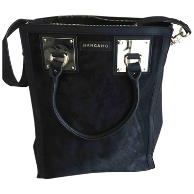 Pre-owned Mangano Leather Handbag In Black