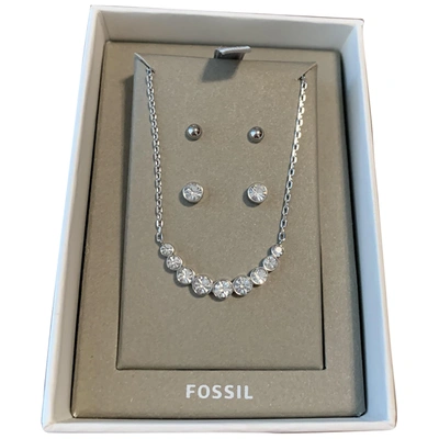 Pre-owned Fossil Silver Jewellery Set