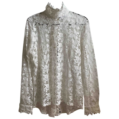 Pre-owned Roseanna White Lace  Top