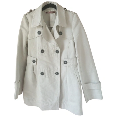 Pre-owned Comptoir Des Cotonniers Trench Coat In Beige