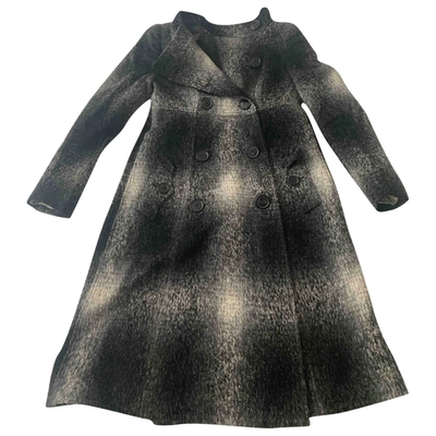 Pre-owned Burberry Wool Coat In Anthracite