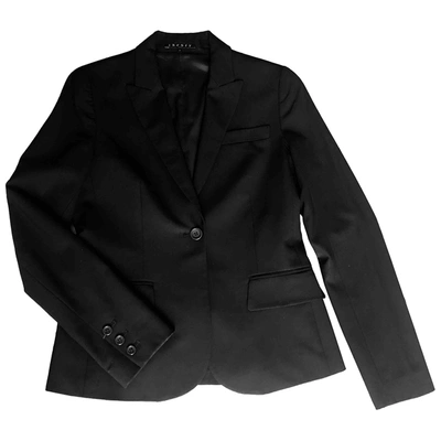 Pre-owned Theory Wool Suit Jacket In Black