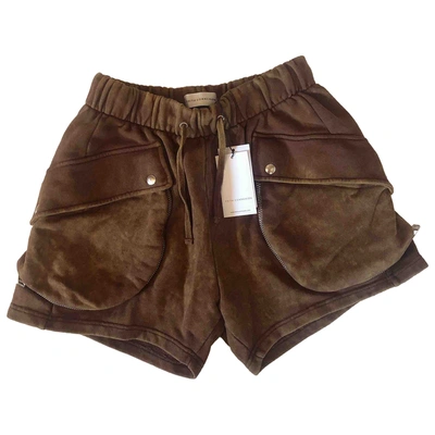 Pre-owned Faith Connexion Short Pants In Brown