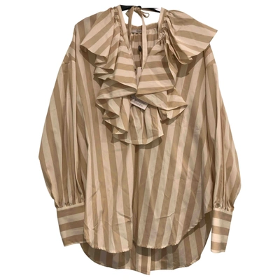 Pre-owned Tome Beige Cotton Top