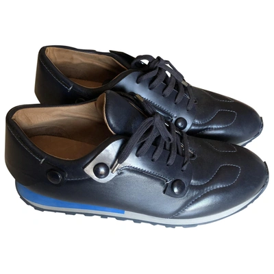 Pre-owned Malo Leather Trainers In Blue