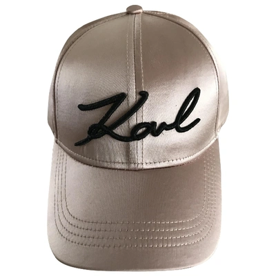 Pre-owned Karl Pink Hat