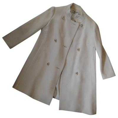 Pre-owned Pierre Cardin Beige Wool Coat