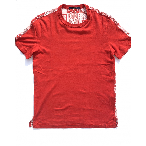 Pre-Owned Louis Vuitton Red Cotton T-shirts | ModeSens