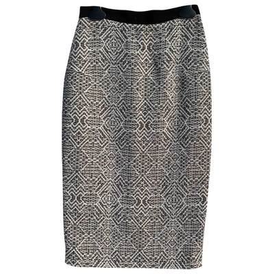 Pre-owned Roland Mouret Tweed Mid-length Skirt In Multicolour