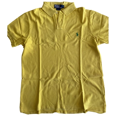 Pre-owned Polo Ralph Lauren Polo Classique Manches Courtes Polo Shirt In Yellow