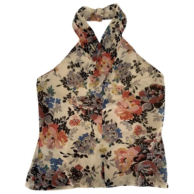 Pre-owned Ted Baker Silk Blouse In Multicolour