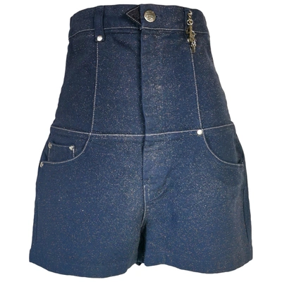 Pre-owned Pinko Short Pants In Blue