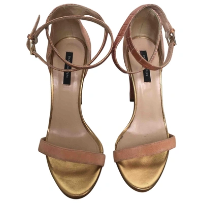 Pre-owned Patrizia Pepe Leather Sandals In Pink