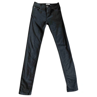 Pre-owned American Vintage Slim Jeans In Black