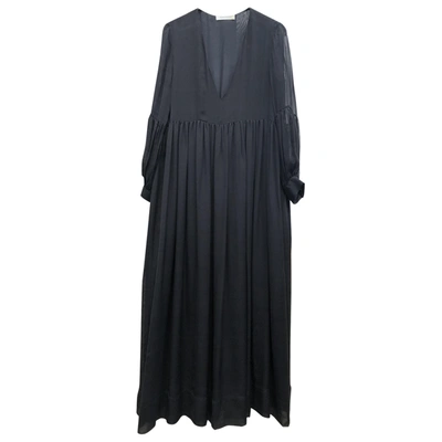 Pre-owned Pierre Balmain Black Silk Dress