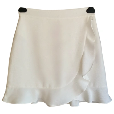 Pre-owned Club Monaco Mini Skirt In White