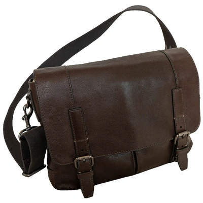 Pre-owned Fossil Brown Leather Bag