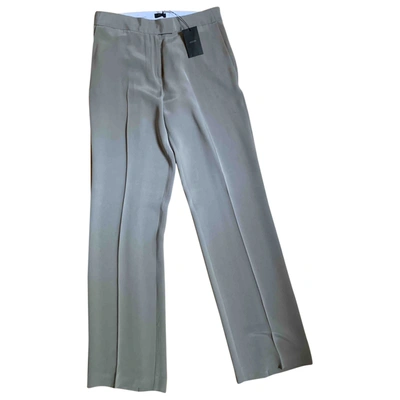 Pre-owned Joseph Silk Trousers In Grey