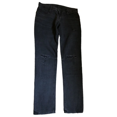 Pre-owned Rta Straight Jeans In Black