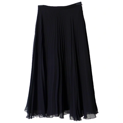 Pre-owned Dior Black Silk Skirt