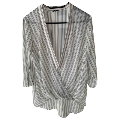 Pre-owned Elisabetta Franchi White Polyester Top