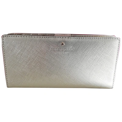 Pre-owned Kate Spade Leather Wallet In Gold