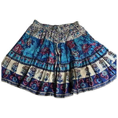 Pre-owned Albertine Mini Skirt In Turquoise