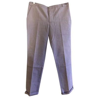 Pre-owned Italia Independent Trousers In Purple