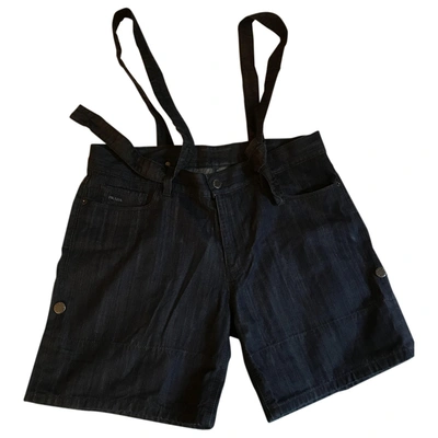 Pre-owned Prada Navy Denim - Jeans Shorts