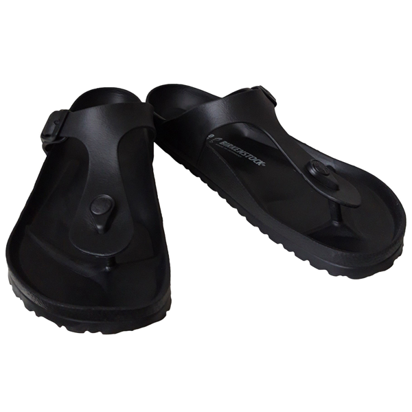 rubber birkenstock black