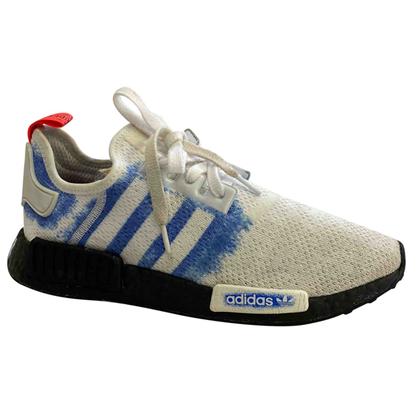 adidas gazelle silver green womens ADIDAS Big Kids' NMD Runner Casual Shoes, White main image 0
