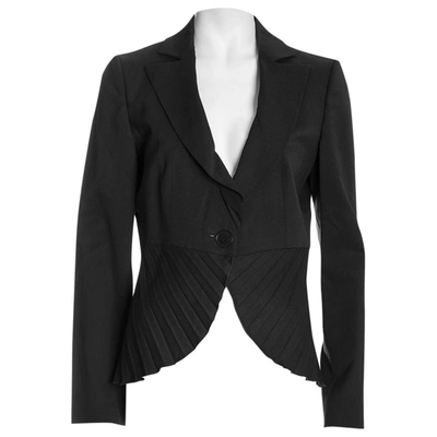 Pre-owned Giorgio Armani Wool Blazer In Black