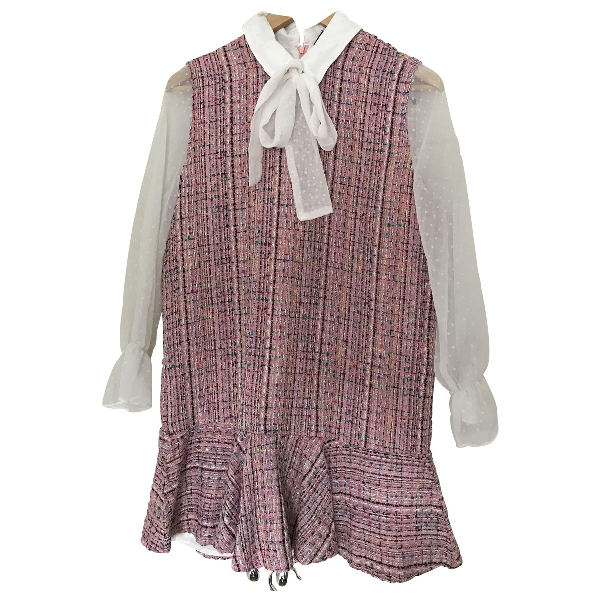 Pre-Owned Sister Jane Pink Tweed Dress | ModeSens