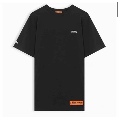 Pre-owned Heron Preston Black Cotton Top