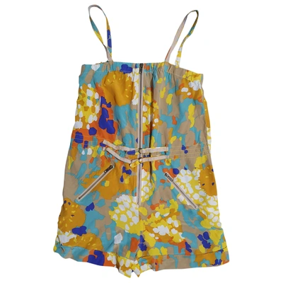 Pre-owned Diane Von Furstenberg Silk Jumpsuit In Multicolour
