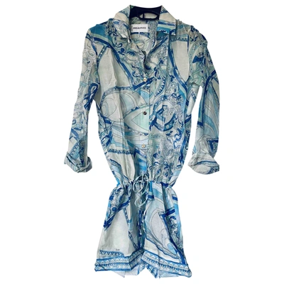 Pre-owned Emilio Pucci Silk Jumpsuit In Blue