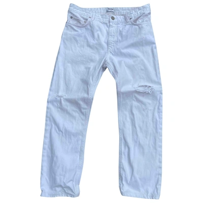 Pre-owned Acne Studios White Denim - Jeans Jeans