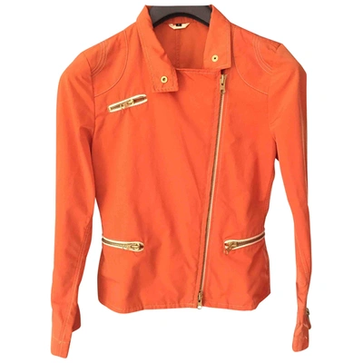 Pre-owned Fay Short Vest In Orange