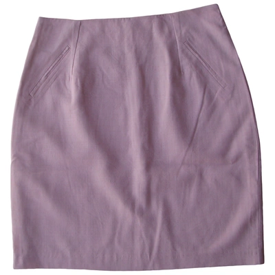 Pre-owned Pablo Wool Skirt In Pink