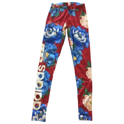 Pre-owned Adidas Originals Multicolour Polyester Trousers