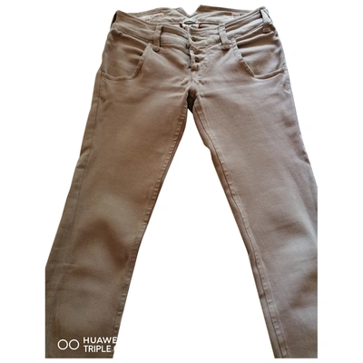Pre-owned Cycle Trousers In Beige