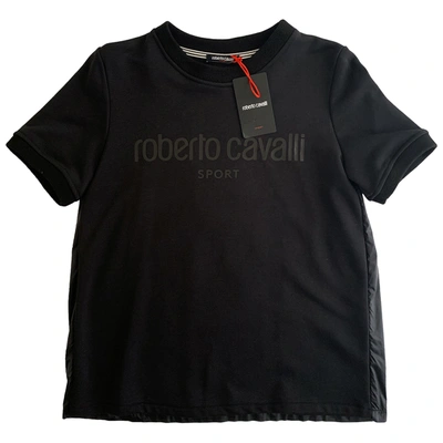 Pre-owned Roberto Cavalli Black Cotton Top