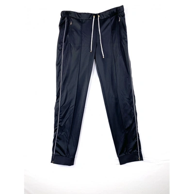 Pre-owned Moncler Trousers In Black