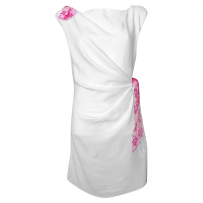 Pre-owned John Richmond Mid-length Dress In White