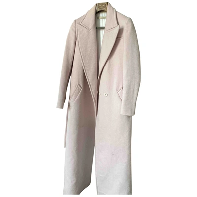 Pre-owned Francesco Scognamiglio Wool Coat In Pink